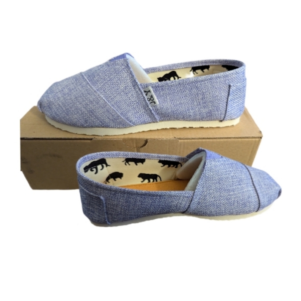 Slip-On Espadrilles - Size 7 - Purple-Blue